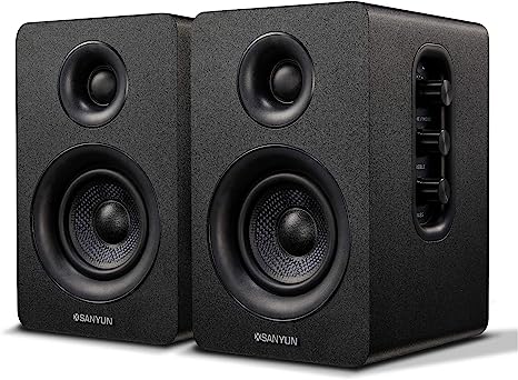 SW208 3" Active Bluetooth 5.0 Speakers for Victrola Record Player
 