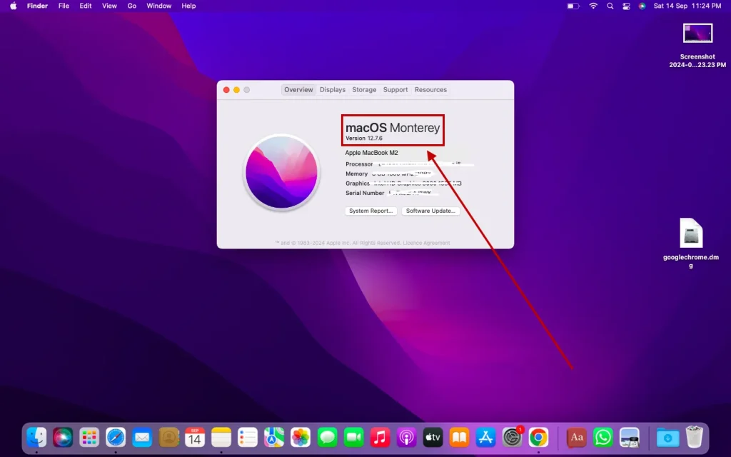 macOS version check on MacBook - ensure compatibility with AirPods